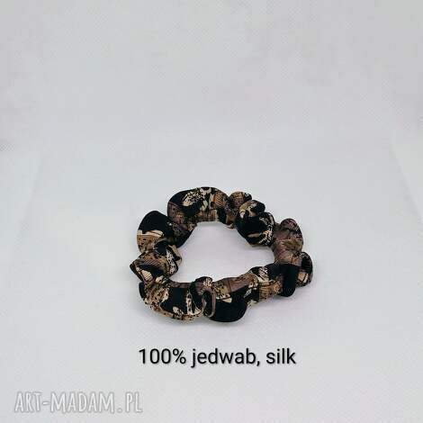 mini jedwabna gumka jedwabne akcesria prezent dla niej, dodatek do stylizacji