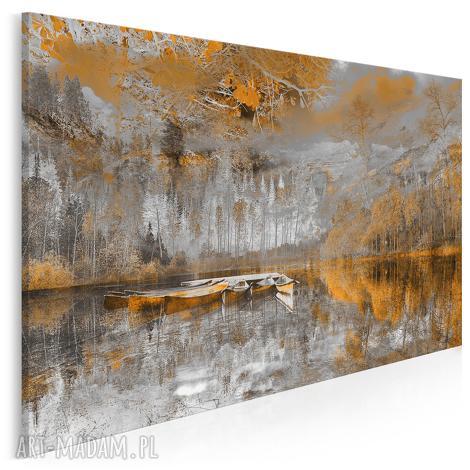 obraz na płótnie - pejzaż góry pomarańczowy 120x80 cm 30702, krajobraz