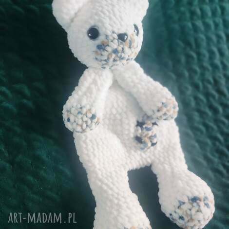 Ręcznie robiony miś szydełkowy 39 cm - miękka przytulanka dla dziecka