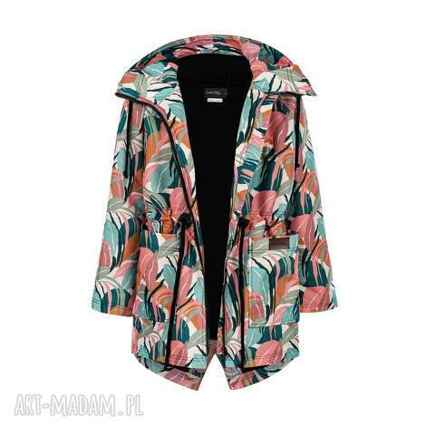Ciepła parka damska z kapturem na narty - Nashani, handmade