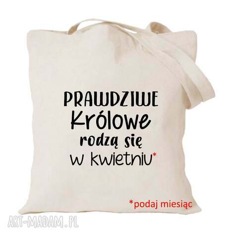 Torba bawełniana z nadrukiem na urodziny, imieniny i rocznicę - prezent na każdą okazję