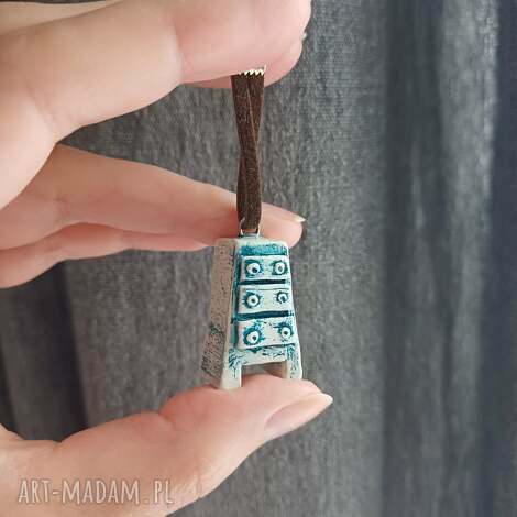 zawieszka brelok - szafka ceramiczna 6 amulet, unikatowy