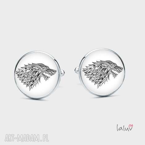 spinki do mankietów house stark, gra o tron, serial książka