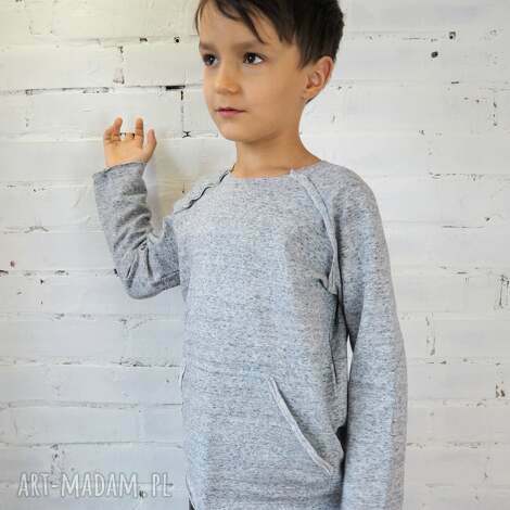 bluza basic gray, raglan, dziecko, szkoła, przedszkole wiosna