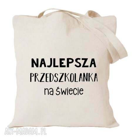 torba z nadrukiem dla przedszkolanki, prezent, zakończenie roku, dzień edukacji