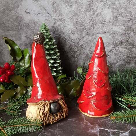 dekoracje świąteczne świąteczny skrzat i jego choinka, boże narodzenie