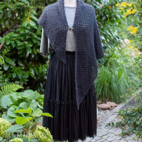 chusta z moheru i jedwabiu, szal, rekodzielo szaliki