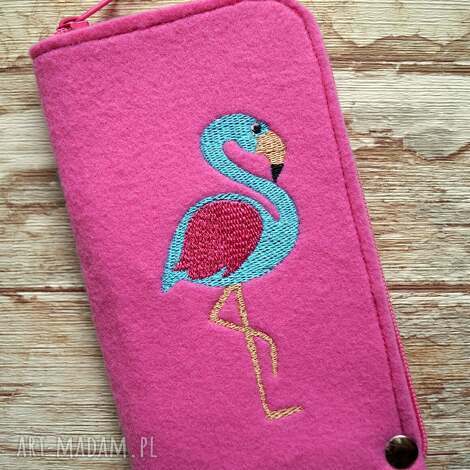 happyart filcowe etui na telefon - flaming, smartfon, prezent, pokrowiec, haft