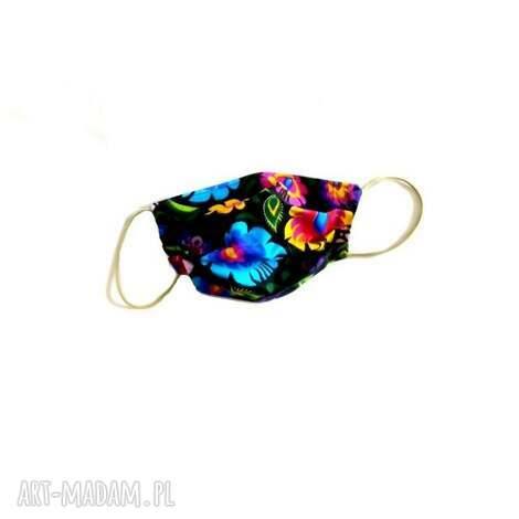 ludowe maseczki ochronne bawełniane dwuwarstwowe 2 szt