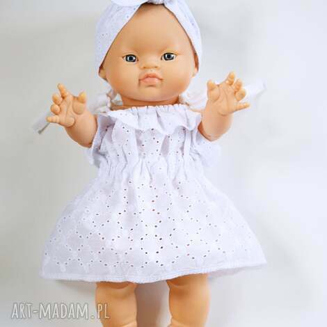 sukienka dla lalki typu paola reina, miniland, minikane ubranka lalek