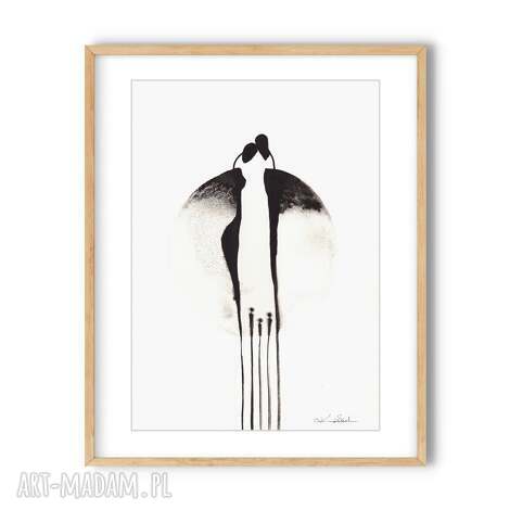 grafika 21x30 malowana ręcznie na papierze 4006571, obraz do salonu