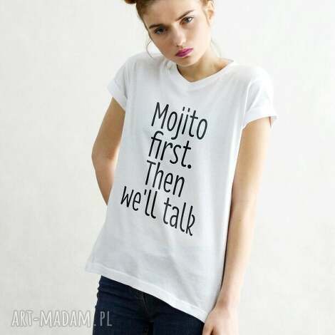 mojito t-shirt white defence, koszulka