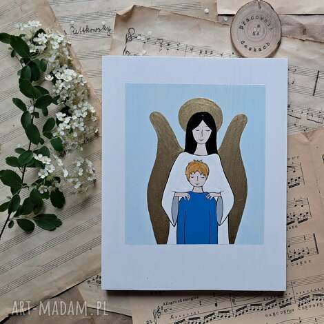 anioł stróż pamiątka komunijna dla chłopca no 1, prezent