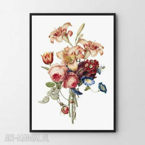 Plakat-obraz 30x40 cm Kwiaty - elegancka dekoracja do domu