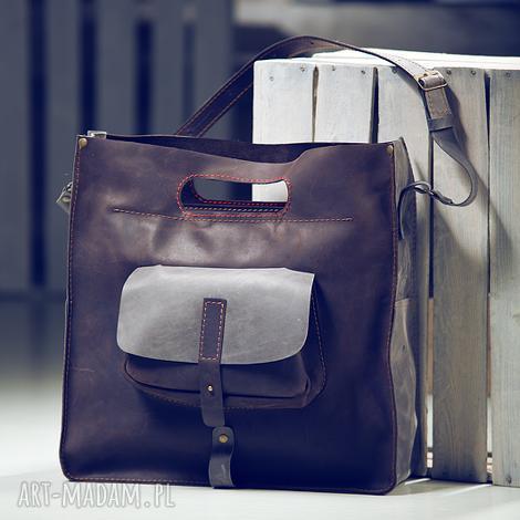 torebka skórzana ręcznie robiona navahoclothing ramię do szkoły