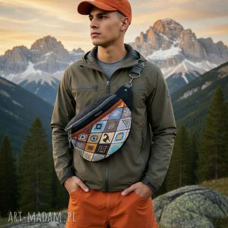 nerka xl etno outdoor / męska unisex miniportfel gratis handmade torebka, slow