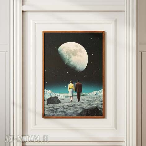 Plakat „Razem” A2 42x59,4 cm - romantyczny kolaż dla pary