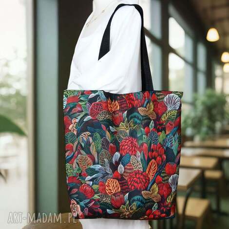 Pojemna torba na zakupy na ramię - shopper Forest Forever
