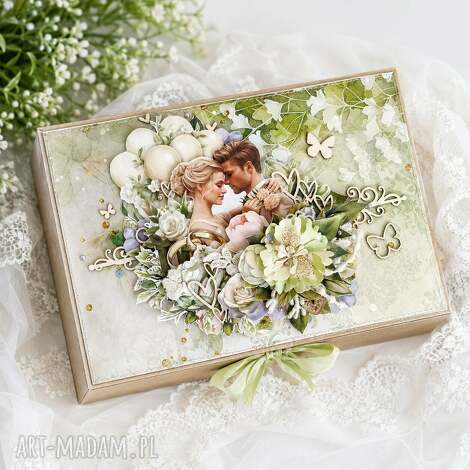 Pudełko do albumu scrapbooking - ręcznie robione