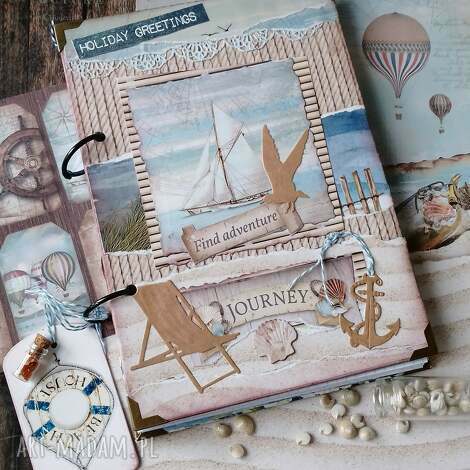 Notes podróżniczy A5 handmade - prezent dla podróżnika