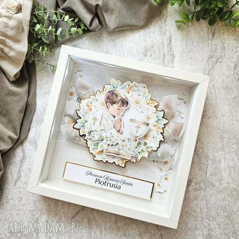 ramka 3d z okazji pierwszej komunii świętej pierwsza komunia święta, prezent