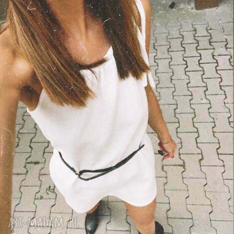 muślinowa letnia sukienka / biała, sukienki z muślinu na plażę