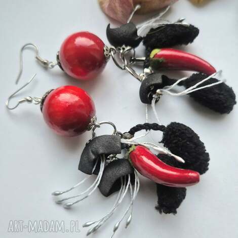 kolczyki długie kolorowe kwitnące papryki box x1, bo, fri, et