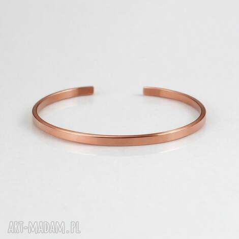 caltha prosta - miedziana bransoletka 2512 04 iii męska biżuteria, cienka