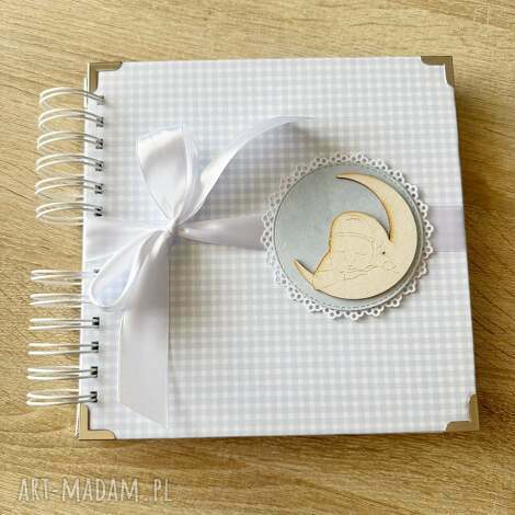 Album na chrzest i narodziny dla chłopca 20x20 cm - ręcznie robione scrapbooking