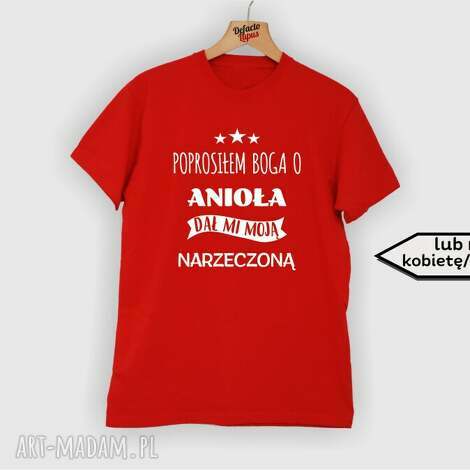 Koszulka z nadrukiem dla narzeczonego - super facet, pan młody - prezent