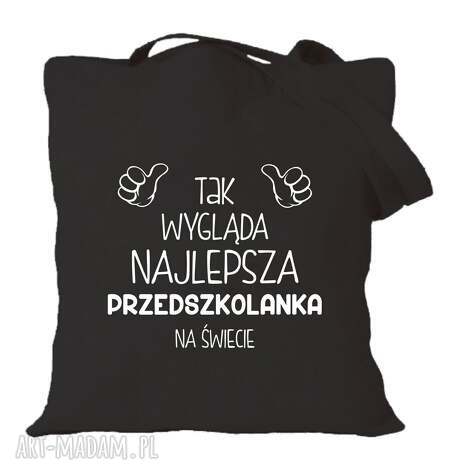 Torba bawełniana z nadrukiem dla przedszkolanki - prezent na zakończenie roku