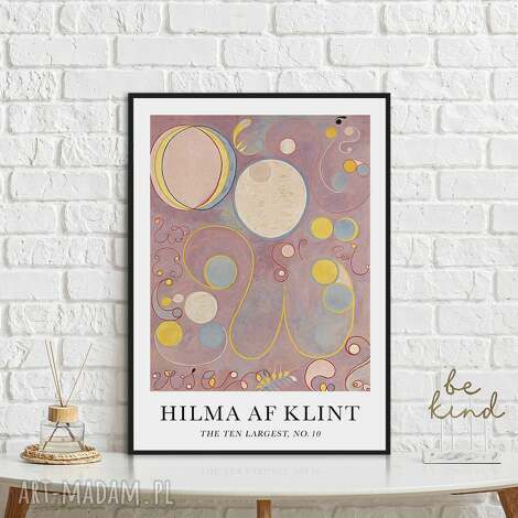 hilma af klint the ten largest no 10 - plakat 30x40 cm, reprodukcja