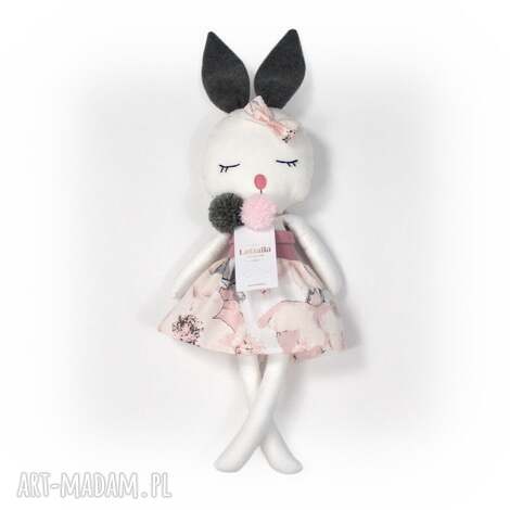 ladalla lala przytulanka króliczka peonia bawełniana lalka, prezent