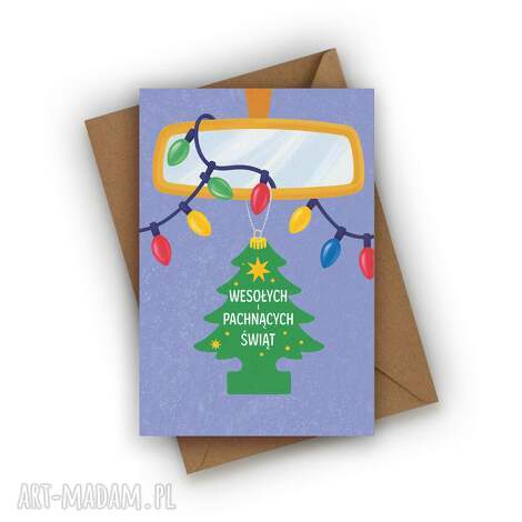 czarnaowcakarteczki kartka świąteczna - wesołych i pachnących świąt, zabawna