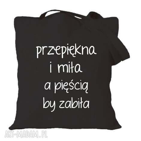 Torba bawełniana z nadrukiem dla narzeczonej i przyszłej żony - prezent na urodziny i walentynki