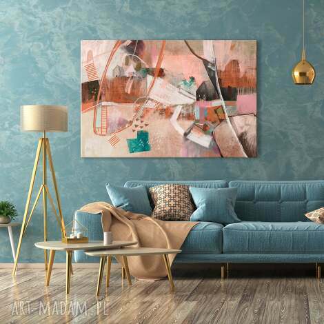 Nowoczesny obraz na płótnie "Między warstwami" 120x80 cm - abstrakcja