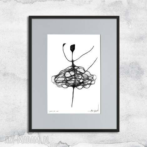 autorska grafika z ramą - nr 88, do salonu, na dzień matki