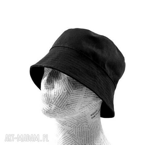 kapelusz rybacki bucket hat na lato unisex czarny rozmiar 54