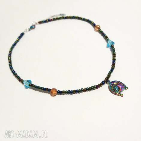 Yenoo: naszyjnik koń, podkowa - kolekcja starlight tęczowe, dla niej, prezent