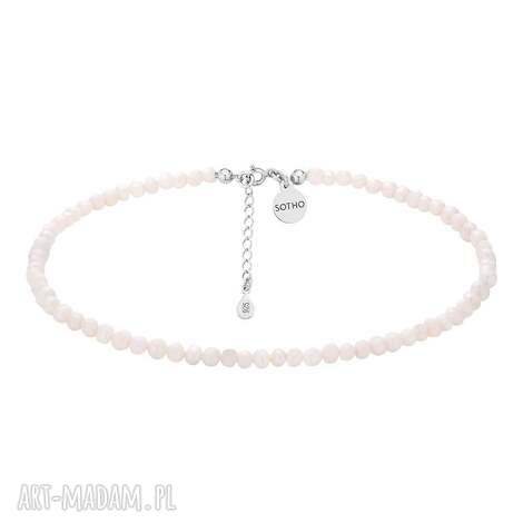 Srebrny choker z naturalnych pereł - srebro 925