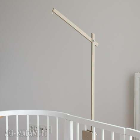 pokoik dziecka drewniany pałąk montessori do karuzeli i mobilu nad łóżeczkiem