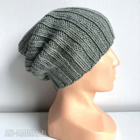 czapka zimowa damska helli 100 baby merino 50 zielona szałwia czapka damska