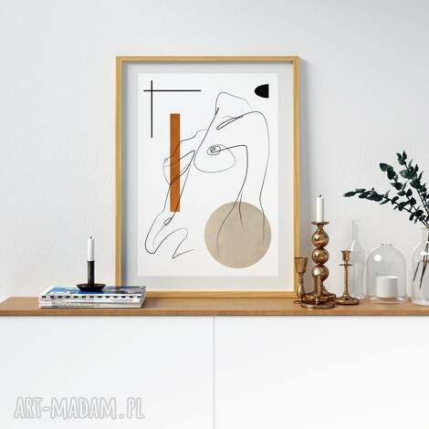 Plakat Body One Line 40x50 cm - kobiecy prezent do salonu i sypialni