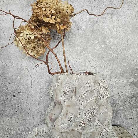 wazon ceramiczny z kolekcji morskiej, wazonik rzeźba dekoracje, święta