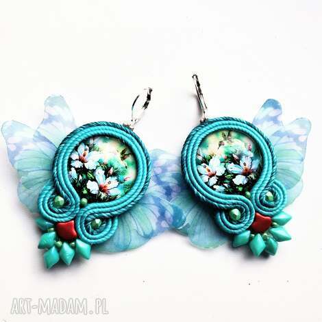 Sutaszowe kolczyki Butterfly Wings bajobongo - ręcznie robione, art-Madam.pl