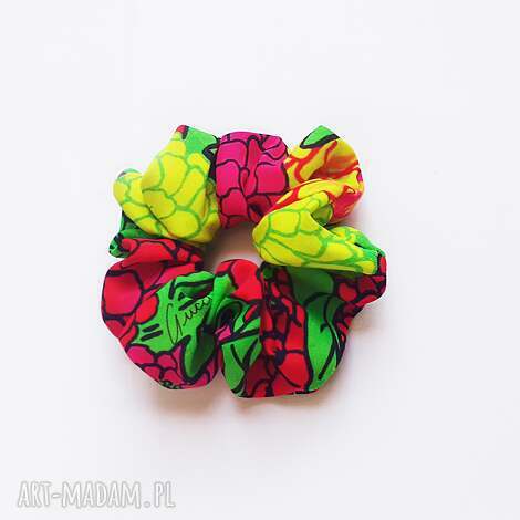 jedwabna frotka scrunchie multicolor gucci, prezent dla mamy, niej