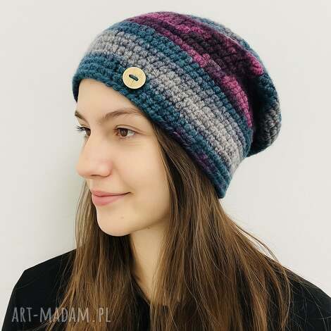 kolorowa czapka jesienno - zimowa uniwersalna unisex