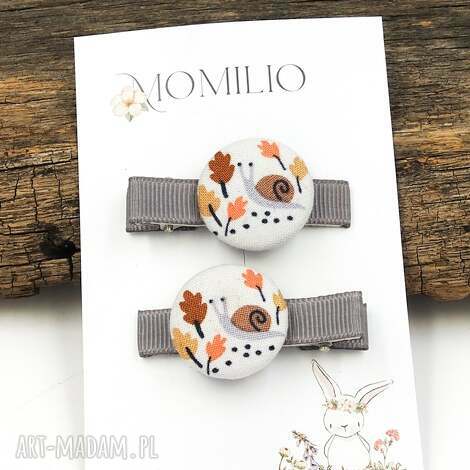 Spinki do włosów Ślimaczki In The Forest - komplet 2 szt.