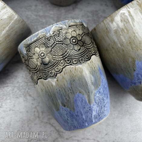 czarka ceramiczna 250 ml, czas na kawę, prezent dla kawosza, ręcznie robiony