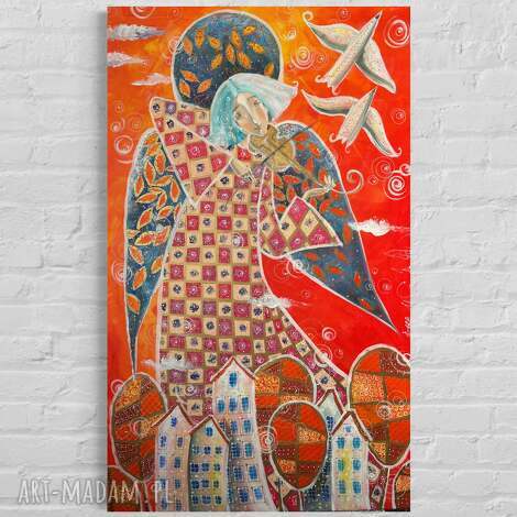 Obraz Magia muzyki giclee na płótnie Canvas - anioł muzyki